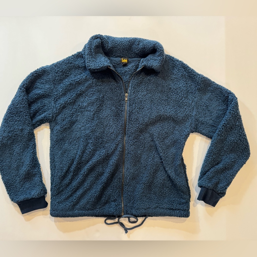 Women’s Lee Blue cozy Fleece Full Zip Jacket Size M